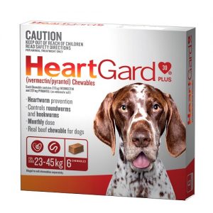 HeartGard 6 Pack Brown 23-45kg - Online Shopping For Dogs